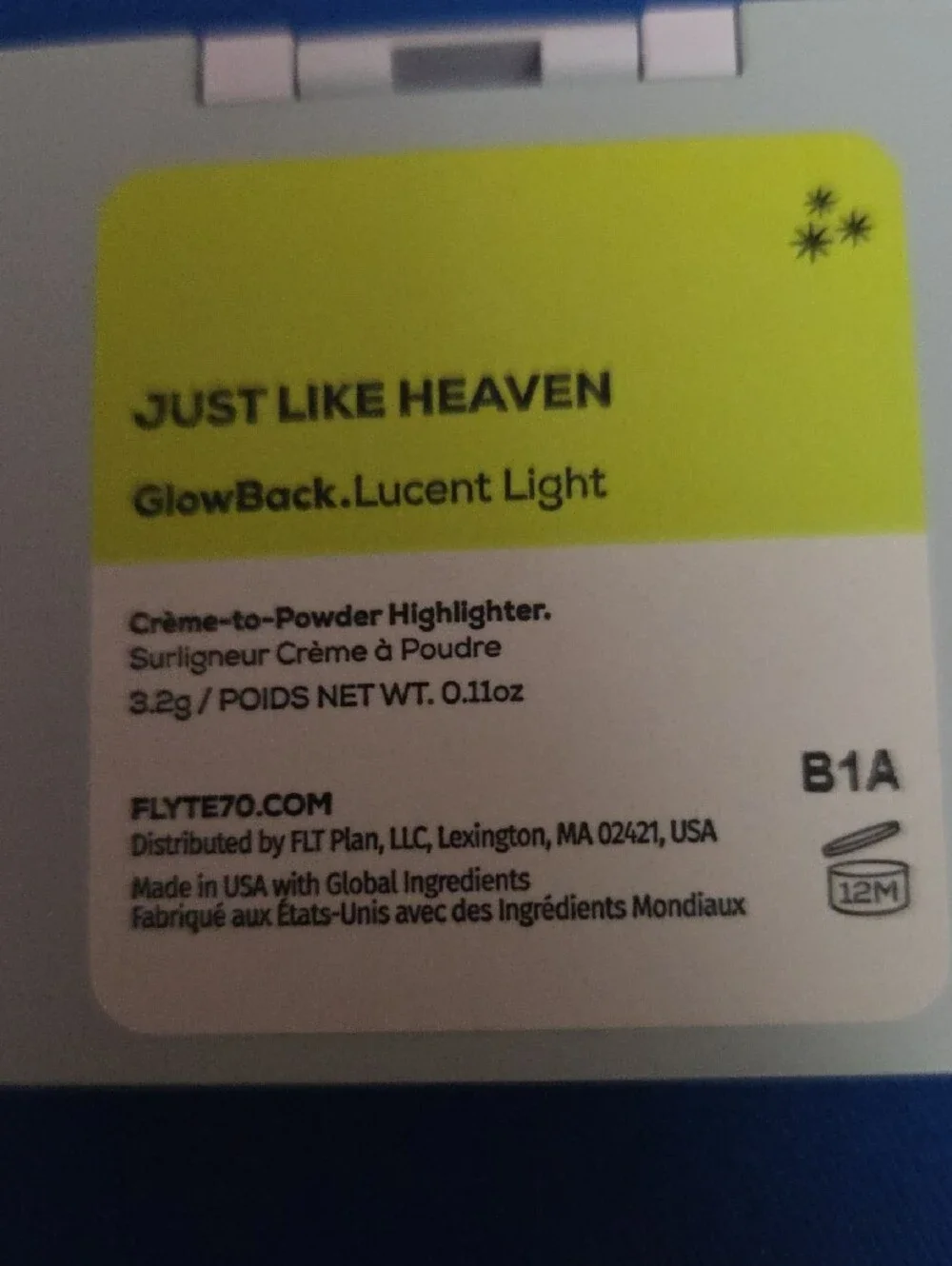 Blush-GlowBack Lucent Light Highlighter-Just Like Heaven (Creamy Champagne) NWOT
